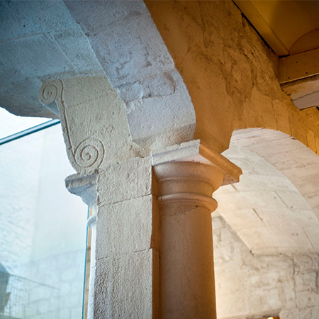 Architectural detail of the Hotel Mercer Barcelona