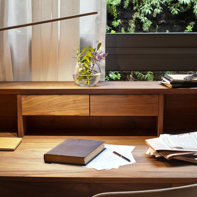 Desk in the Superior room of the Mercer Hotel Barcelona