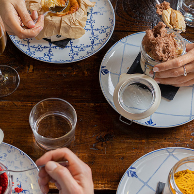 Desserts selection by Le Bouchon gastrobar at the Hotel Mercer Barcelona