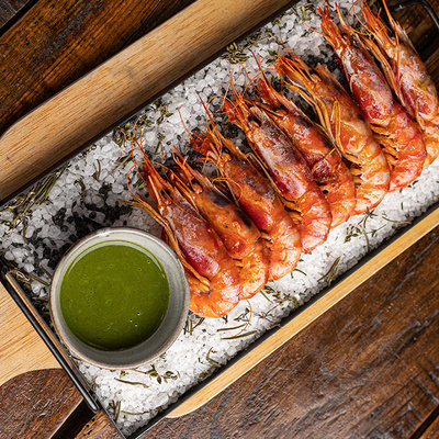 Red prawns by Le Bouchon gastrobar at the Hotel Mercer Barcelona