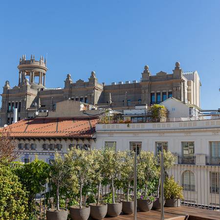 Piscina en la terraza del Mercer Hotel Barcelona