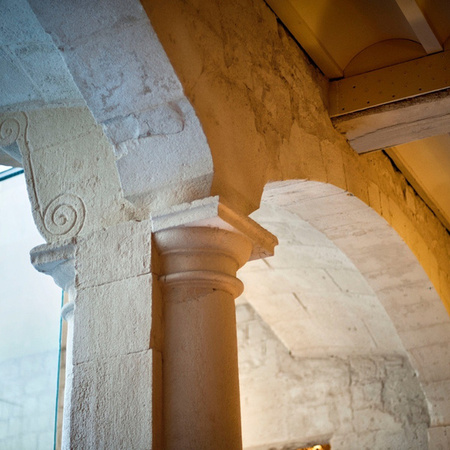 Detalle arquitectónico del Mercer Hotel Barcelona